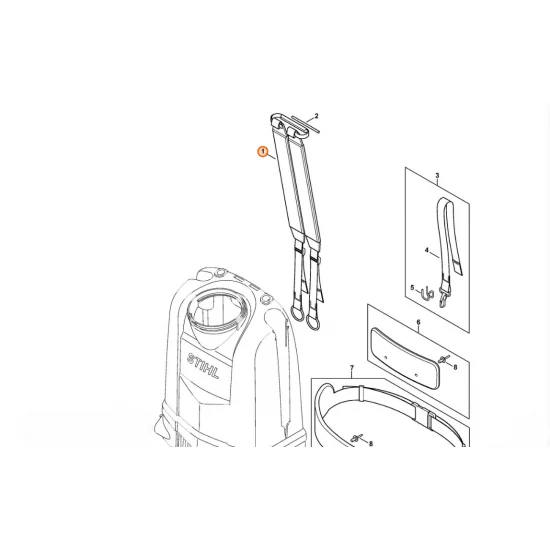 STIHL  Pas nośny 4255 710 9005